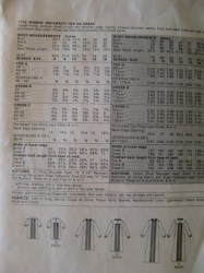 7772 SS-LS VOGUE MAT COLLAR TUCK TOP,DRESS PATTERN 8